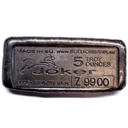 Sztabka Bullion Bank - Joker 5 uncji Srebra