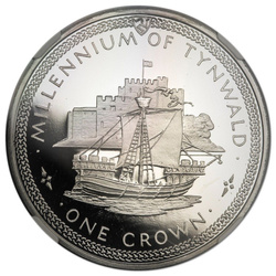 Isle of Man: Set of 5 Millennium of Tynwald Silber Coins 1979 Proof