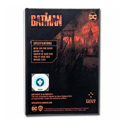 Niue: The Batman - Batmobile kolorowany 1 uncja Srebra 2022 Proof