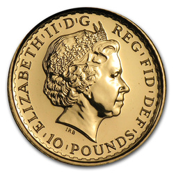 Złota Moneta Britannia 1/10 uncji Złota 2012
