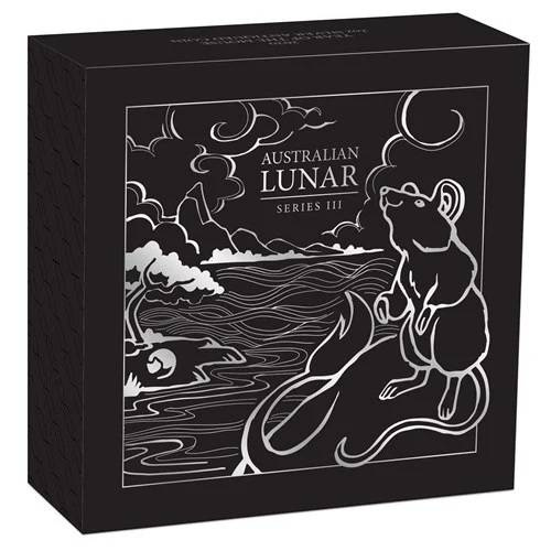 Lunar III: Year of the Mouse 2 oz Silber 2020 Antiqued Coin