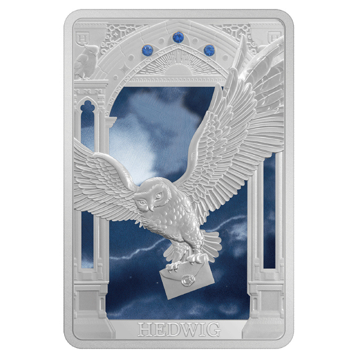 Niue: Harry Potter - Magical Creatures 'Hedwig' coloured 1 oz Silver 2023 Proof