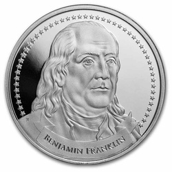 Zakladatelé svobody: Benjamin Franklin – Svoboda slova 1 unce stříbra 2022 Slab