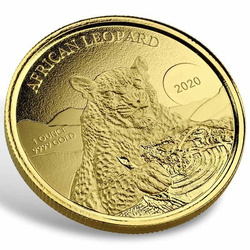 Ghana: Leopard 1 unce zlata 2020 Proof