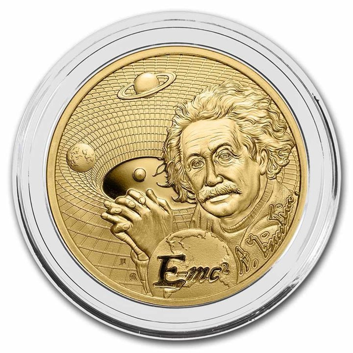 Niue: Icons of Inspiration: Albert Einstein 1 oz Gold 2022