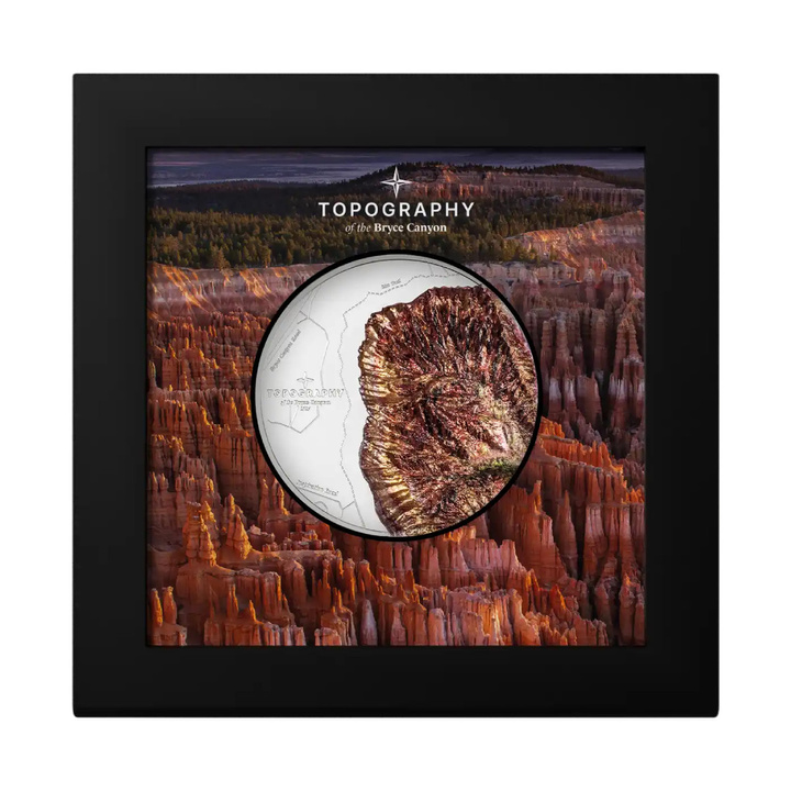 Moneta d'Argento Topography – Bryce Canyon colorata 5 once d'Argento 2026 Proof