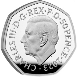 Star Wars: Darth Vader & Emperor Palpatine 50p coloured Silber 2023 Proof 