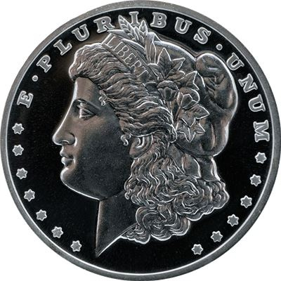 Classic Design: Morgan Dollar Design 1 uncja Srebra Round