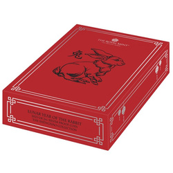 Casa de la Moneda Lunar: Año del Conejo 1.000 gramos Plata 2023 Proof