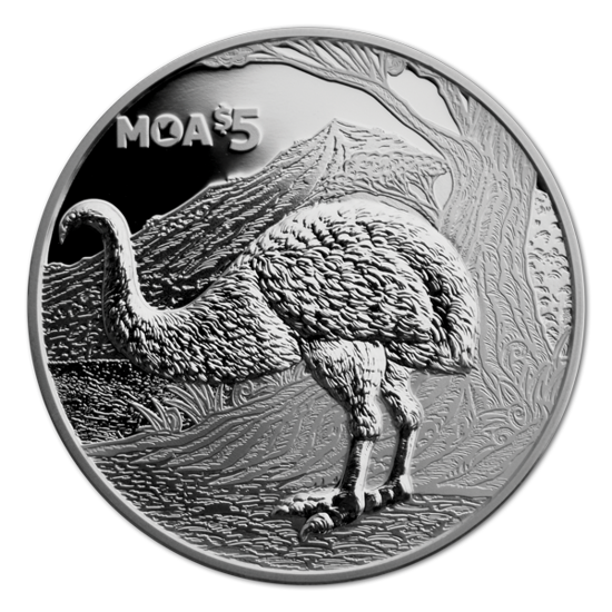 Moa 1 oncia d'argento 2018 Proof
