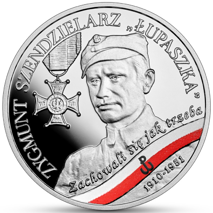 Soldati indomiti condannati dai comunisti - Zygmunt Szendzielarz “Łupaszka” 10 zł Argento 2024 Proof
