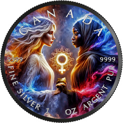 Canada: Women's Day coloured 1 oz Silver 2024