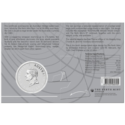 Australian Wedge-Tailed Eagle koloriert 1 oz Silber 2025 (Münze in Karte)