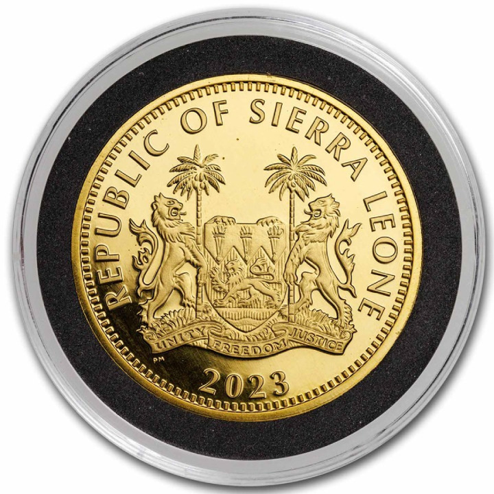 Sierra Leona: Big Five - Buffalo 1 oz Oro 2023