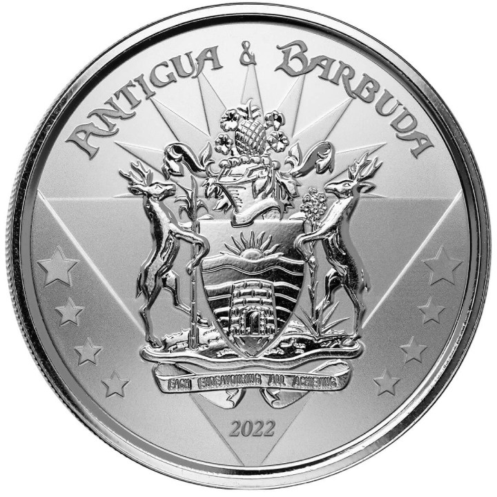 Antigua & Barbuda: Coat of Arms 1 oz Silber 2022