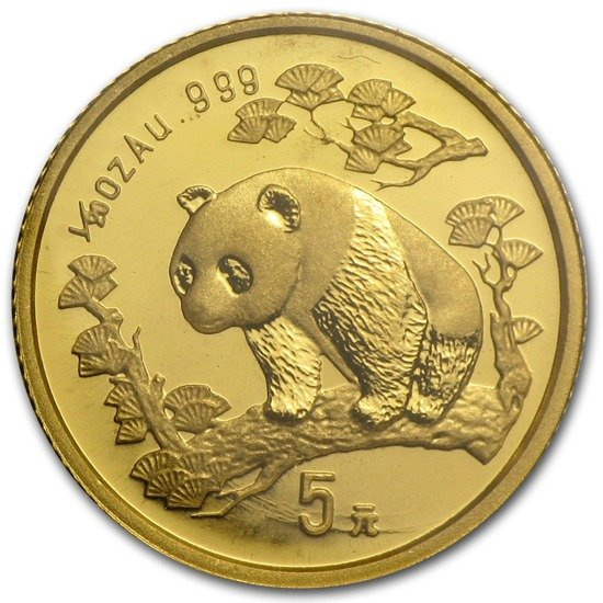 Chińska Panda 1/20 uncji Złota 1997