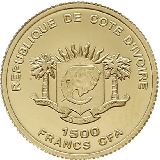 Frédéric Chopin 1 g d'or 2007 Proof
