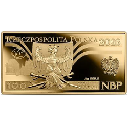 Billets de banque polonais en circulation – billet de 100 zł 1 once d’or 2026 Proof étui/dossier