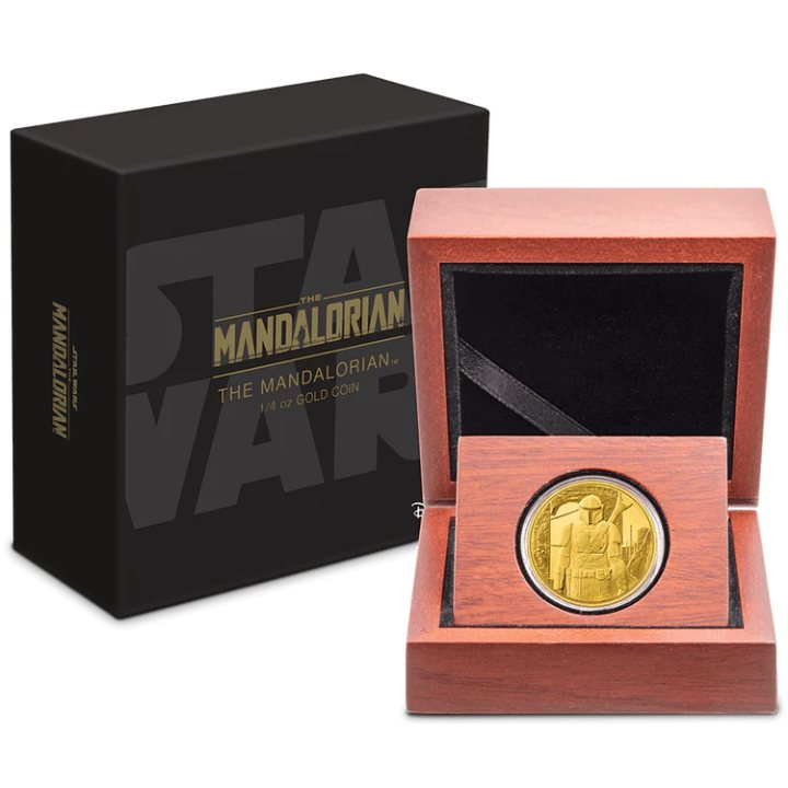 Niue: Star Wars The Mandalorian – The Mandalorian 1/4 unce zlata 2021 Proof