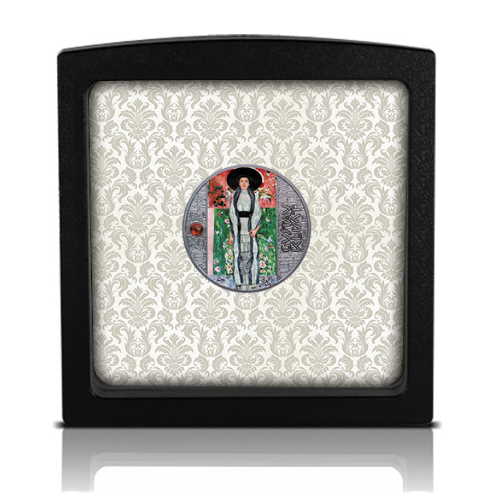 Cameroon: Gustav Klimt - Portrait of Adele Bloch Bauer II coloured Silver 2022 Proof Coin