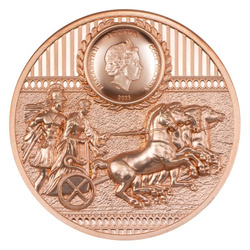 Cook Islands: Sparta 50 grams Copper Prooflike Ultra High Relief Coin