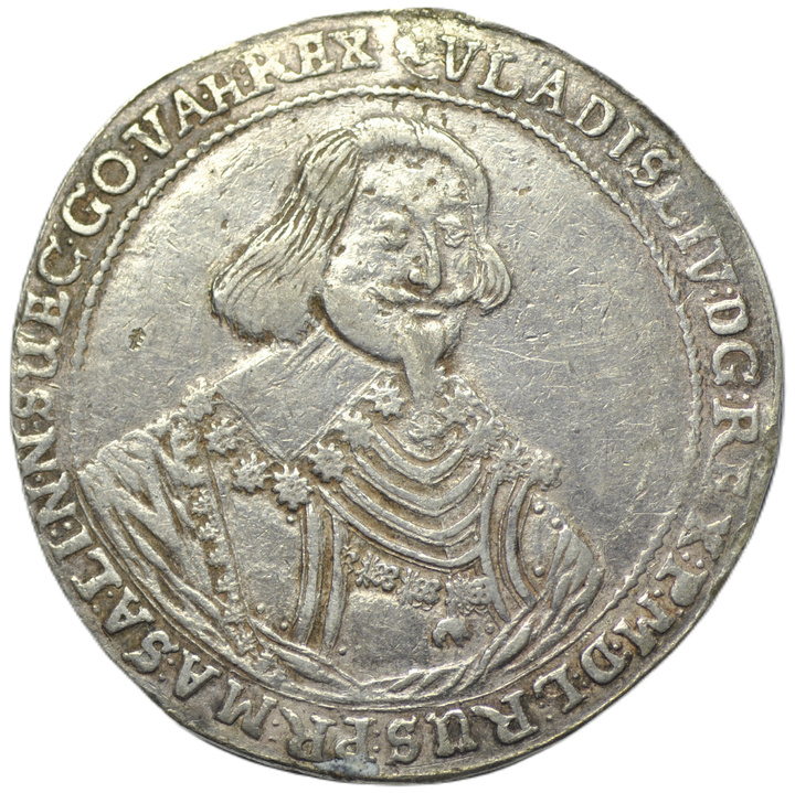 Ladislaus IV Vasa, Thaler Elbląg Silver 1636 (3+) ex. Potocki 