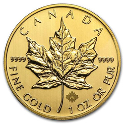 Feuille d'érable canadienne 1 once d'or 2013