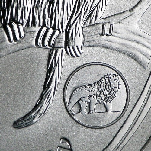 Jahr des Affen 1 oz Silber Privy Lion