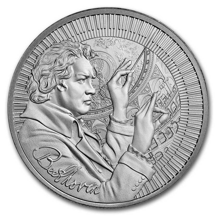 Niue : Icônes d'inspiration - Beethoven 1 once d'argent 2024 Proof