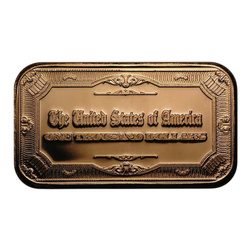 1 oz Copper Bar - $500 US William McKinley Banknote