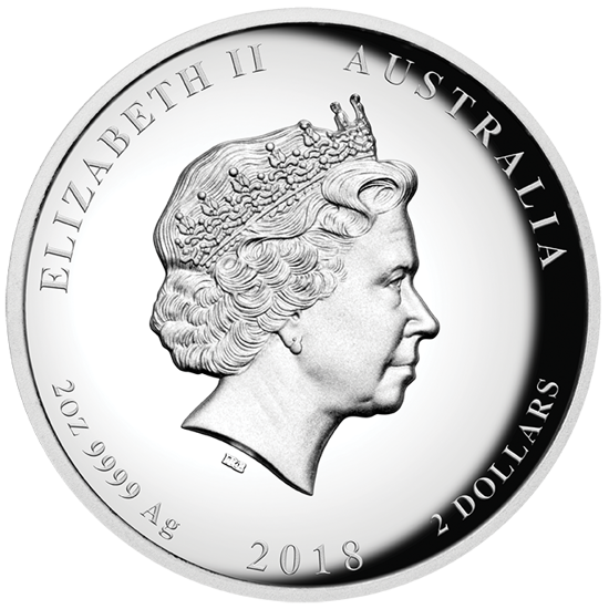 Drache und Tiger 2 oz Silber 2018 High Relief Proof