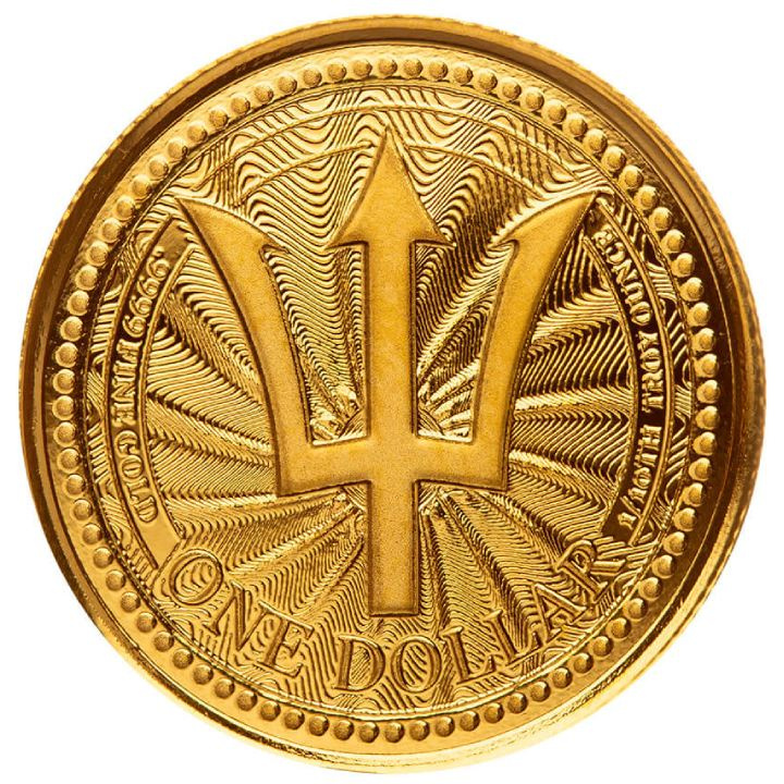 Barbados: Trident 1/10 oz Gold 2023