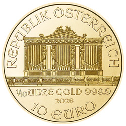Wiedeński Filharmonik 1/10 uncji Złota 2026