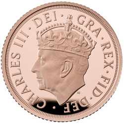 Great Britain: The Coronation of His Majesty King Charles III Half-Sovereign 2023 Gold Proof Coin