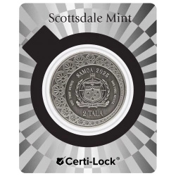 Samoa: Mermaid & Pearl colorato 1 oncia d'argento 2025 Antiqued Coin