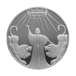 Daniel v jámě lvové 1 NIS stříbro 2012 Prooflike