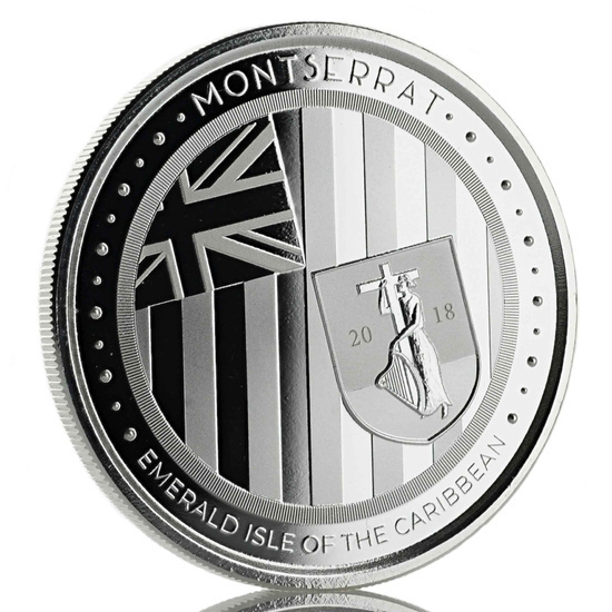 Montserrat: Emerald Isle of the Caribbean 1 uncja Srebra 2018