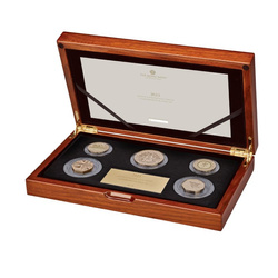 Zestaw 5 monet Wielka Brytania Złoto 2023 Proof Commemorative Coin