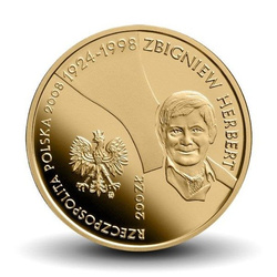 Zbigniew Herbert 200 zł 2008 Proof