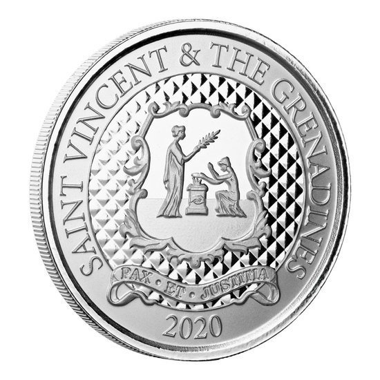 San Vicente y las Granadinas: Pax Et Justitia 1 oz Plata 2020