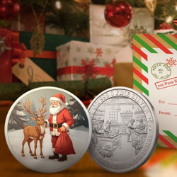 Santa’s Workshop Coloured 1 oz Silver 2025 Proof