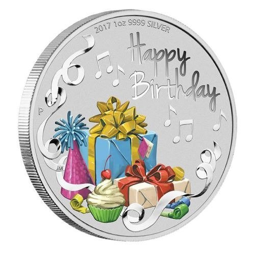 Happy Birthday 1 oz Silber 2017 Australia