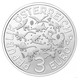 Argentinosaurus huinculensis kolorowany 3 Euro Miedź 2021