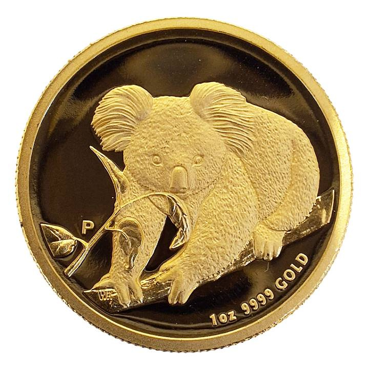 Koala 1 oncia d'oro 2010 Proof High Relief