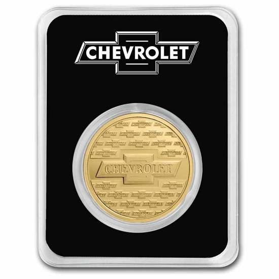 Chevrolet Genuine Parts Logo (1934-1940) 1 once d'or Certipack