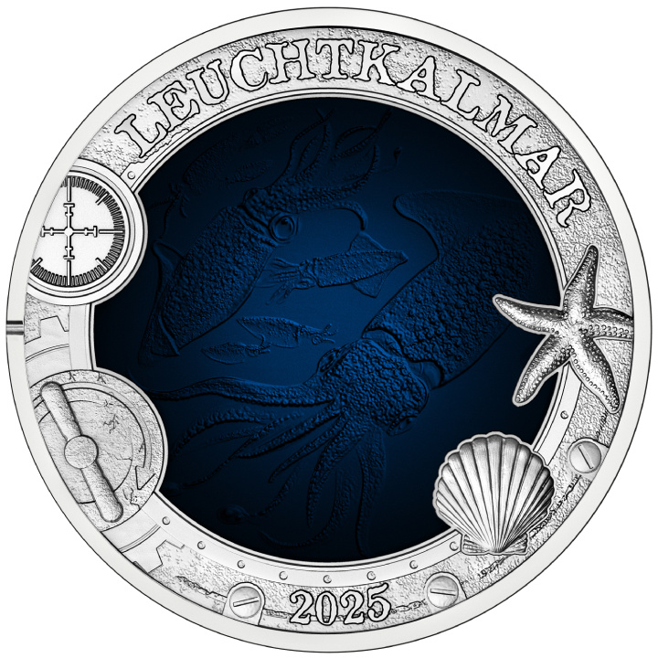 Světluška Chobotnice barevná 3 Euro Měď 2025