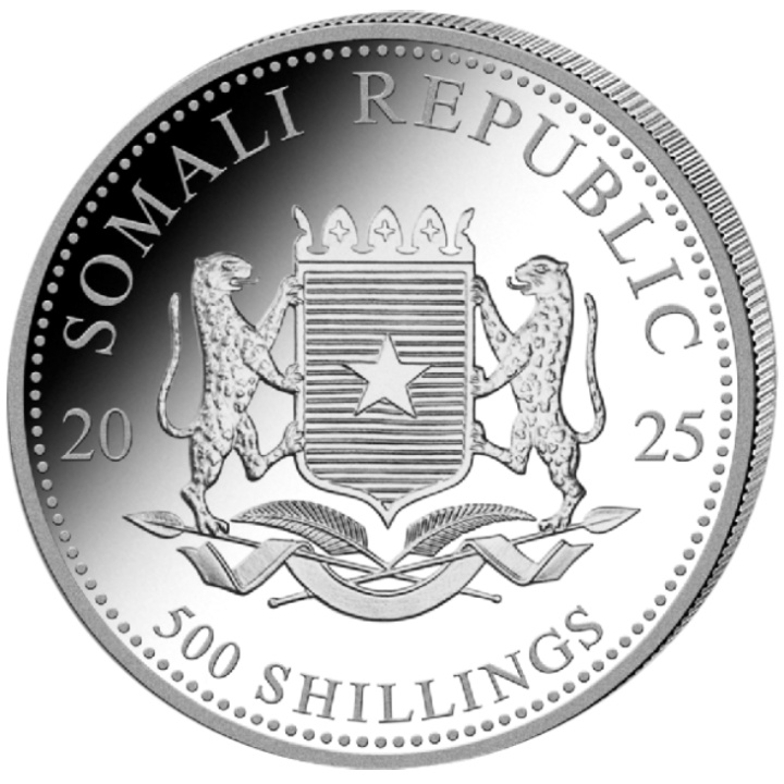African Wildlife: Somali Elephant 5 oz Silver 2025