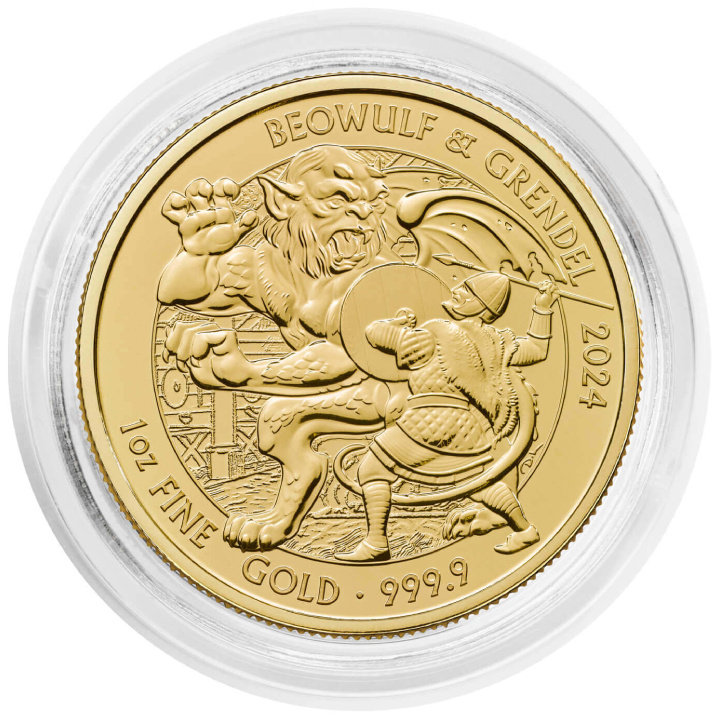 Myths & Legends: Beowulf & Grendel 1 oz Gold 2024