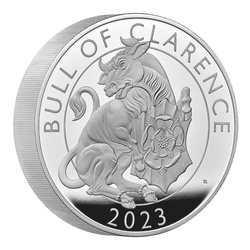 The Royal Tudor Beasts: The Bull of Clarence 10 oz Silver 2023 Proof 