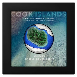 Cook Islands: 60 Years of Self-Government kolorowany 2 uncje Srebra 2025 Proof 